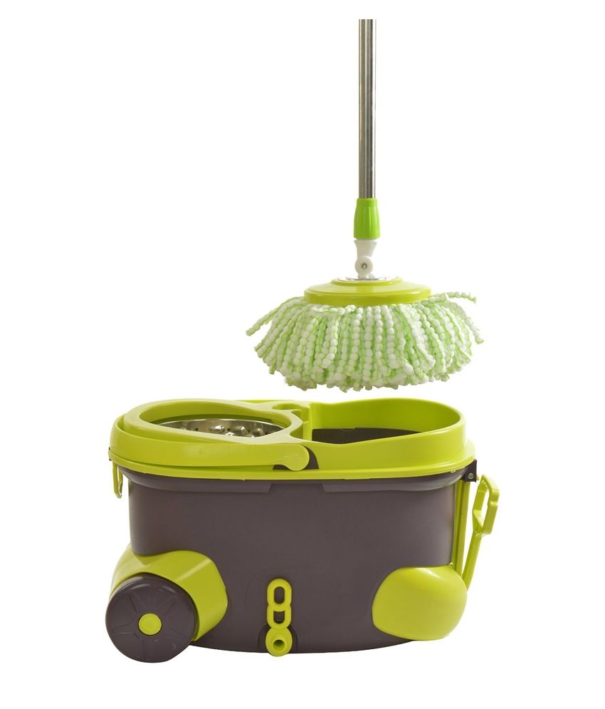 Eco Alpine HiFi Mop with 2 Refills, Jumbo Wheels, Steel Bucket and