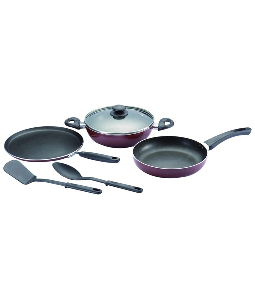 Surya Green Galaxy 3 Burner Gas Cooktop with Free 6 Piece Non Stick