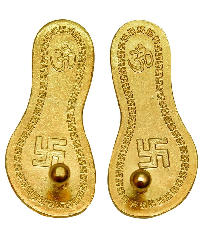 Vastu Art Yellow Iron Maa Laxmi Charan Paduka Buy Vastu