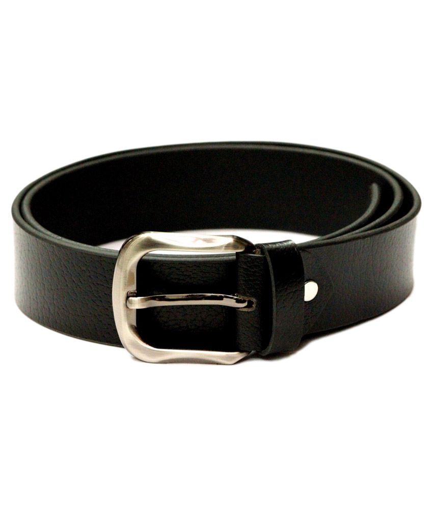 Tops Black Leather Formal Belt: Buy Online at Low Price in India - Snapdeal