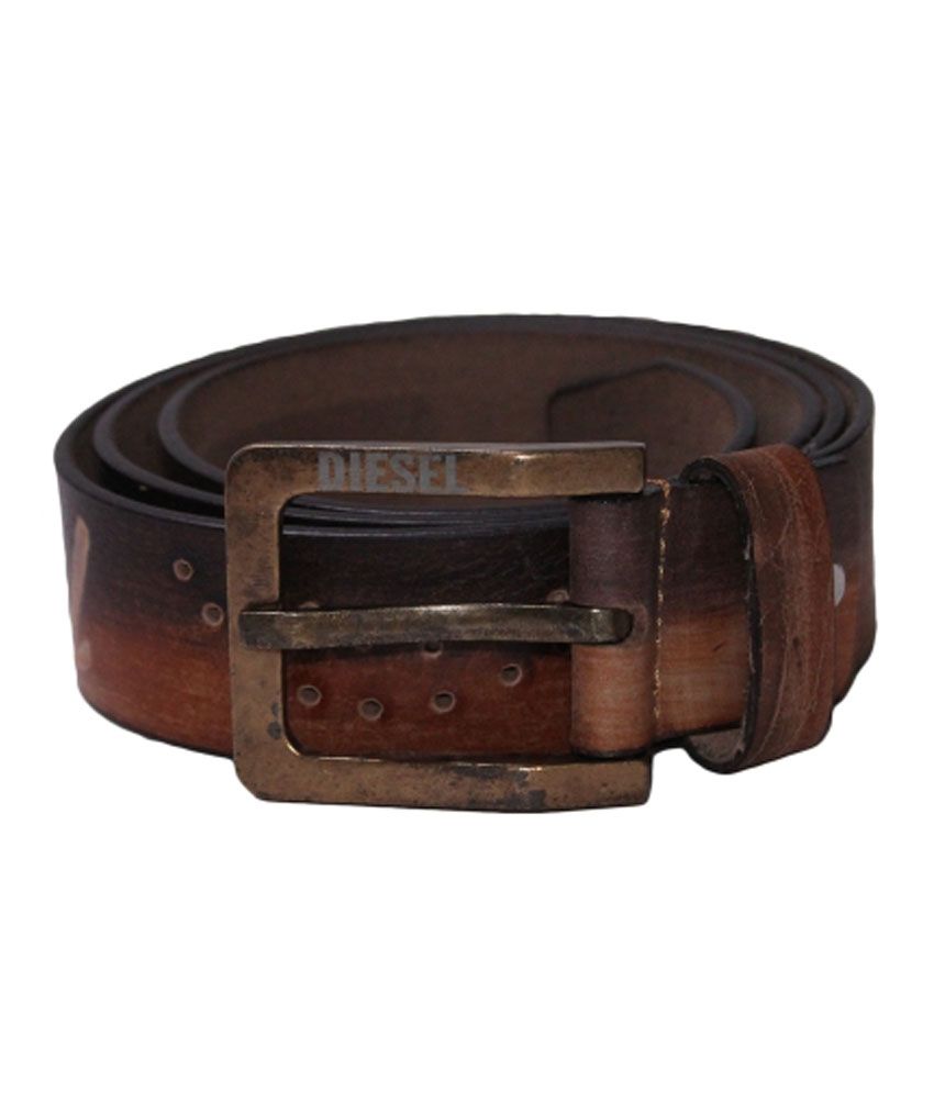 Diesel Brown Casual Single Belt For Men: Buy Online At Low Price In ...