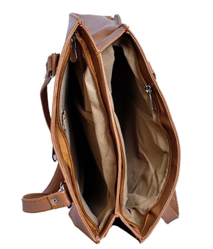 Mk Bag Brown Shoulder Bag - Buy Mk Bag Brown Shoulder Bag Online at ...