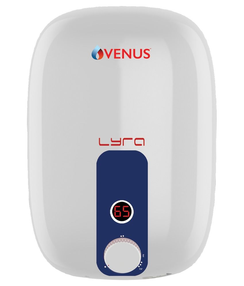 Venus Water Heater 25 Ltr LYRA R Geysers White and Blue