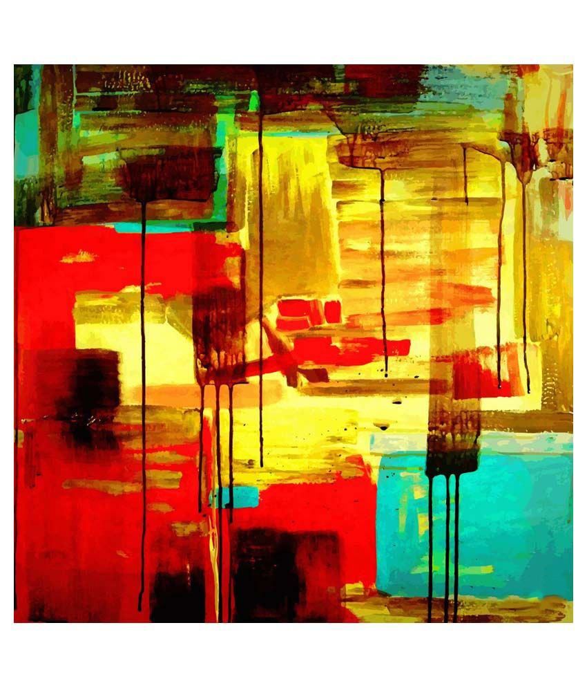 Cross Art Multicolour Abstract Painting Buy Cross Art Multicolour