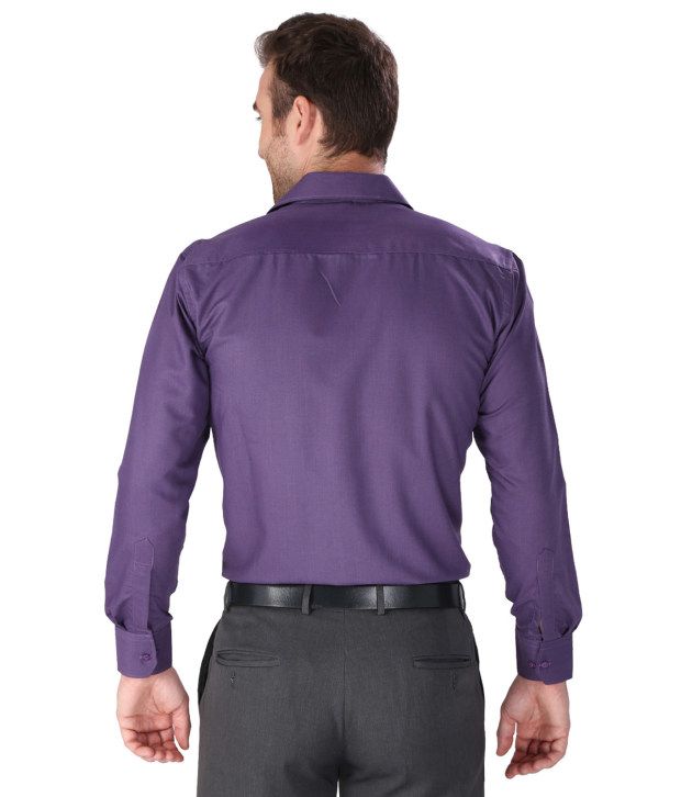 purple shirt outfit mens