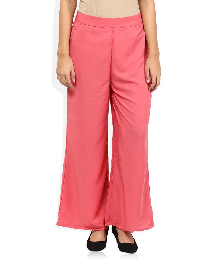 Buy W Pink Palazzo Trousers Online at Best Prices in India - Snapdeal