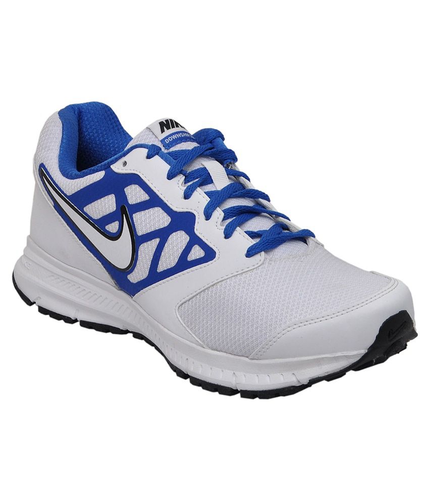 Nike Downshifter 6 MSL White and Blue 