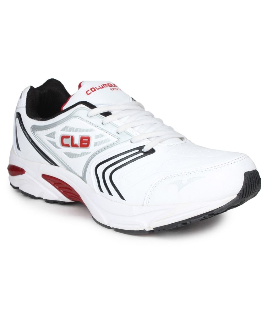 Columbus White Sports Shoes - Buy 