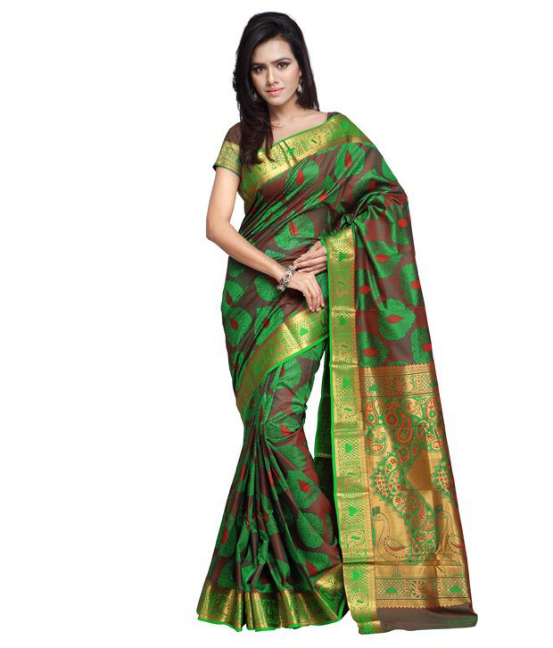 Buy online Red Art Silk Saree With Blouse from ethnic wear for Women by Varkala  Silk Sarees for ₹809 at 71% off | 2024 Limeroad.com