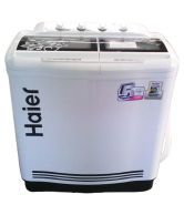Haier 7.6 XPB 76 113 D / S Semi Automatic Top Load Washing Machine White