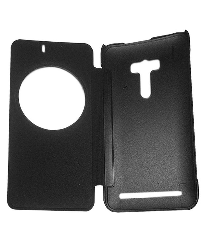 Mirox Flip Cover For Asus Zenfone Selfie ZD551KL -Black 