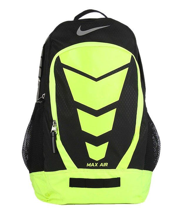 nike vapor max air backpack green and yellow