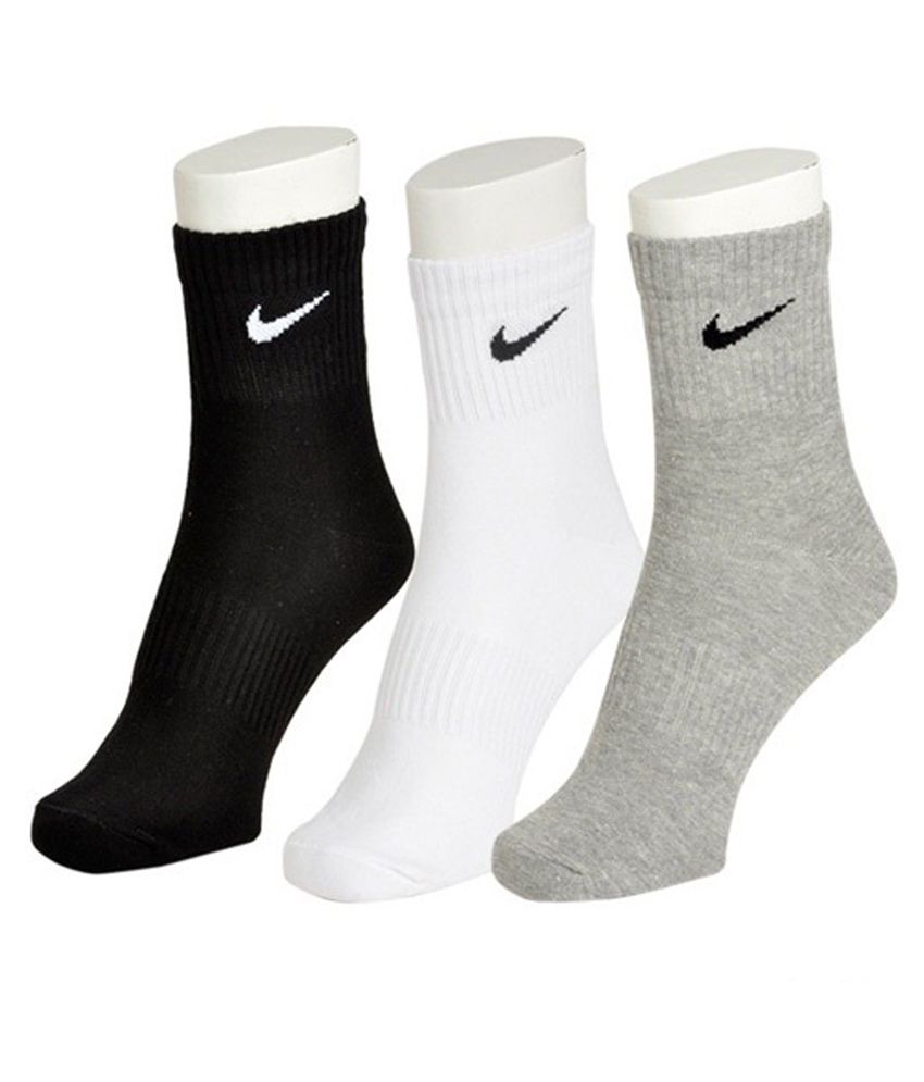 Nike Sports Ankle Length Socks - 3 Pair Pack: Buy Online at Low Price ...