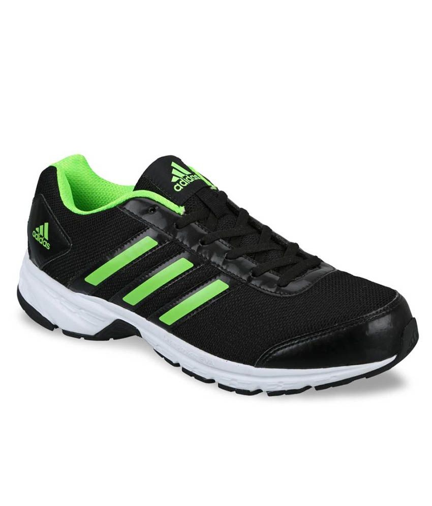 Adidas Black & Green Sports Shoes - Buy Adidas Black & Green Sports ...