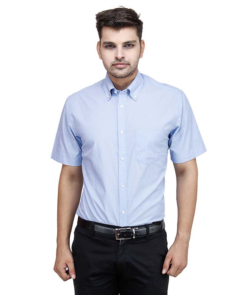 Ricaldi Blue Formal Shirt - Buy Ricaldi Blue Formal Shirt Online at ...