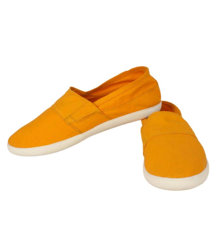 womens yellow canvas shoes