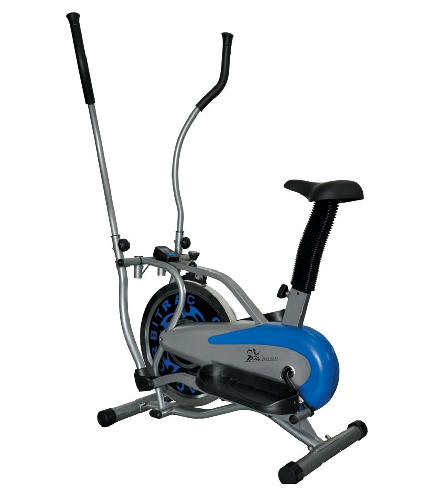 Fit24 Fitness Combo Of Motorized Treadmill T509 With Steel Wheel