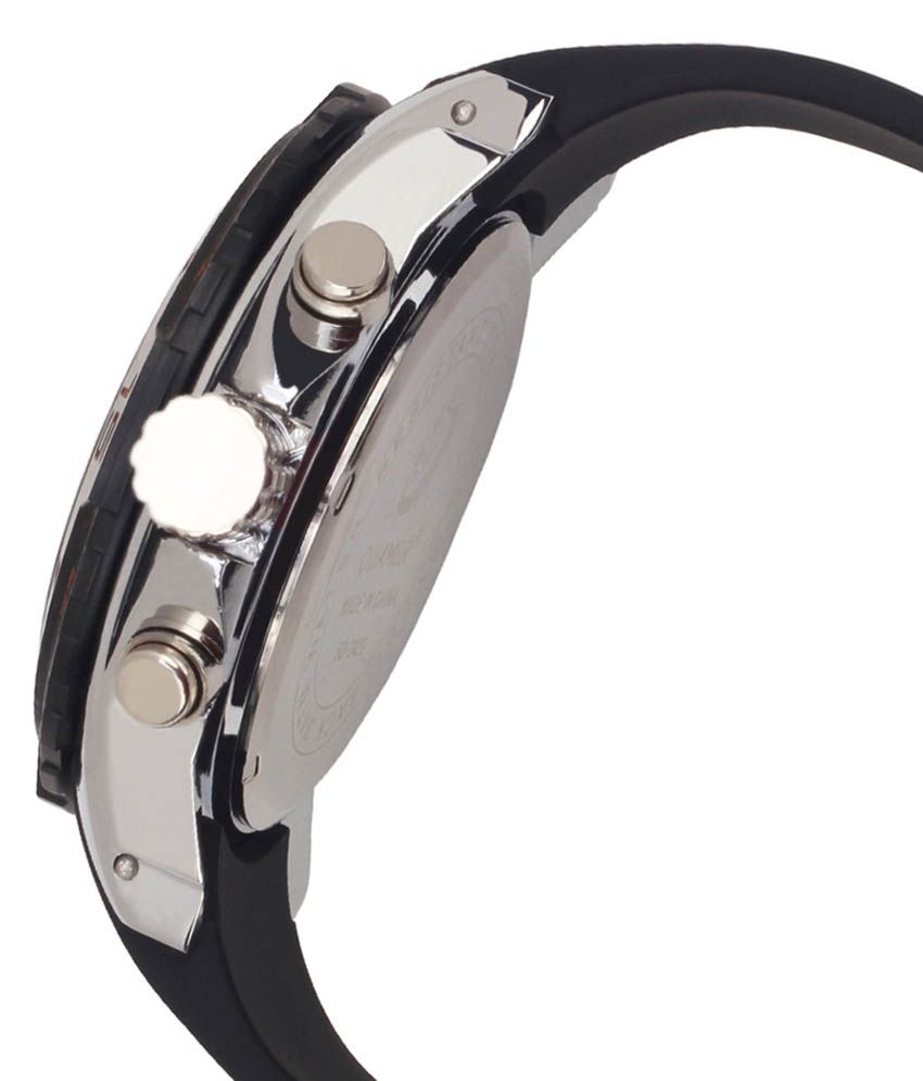 Quamer Black Round Analog-Digital Sports Watch - Buy Quamer Black Round ...