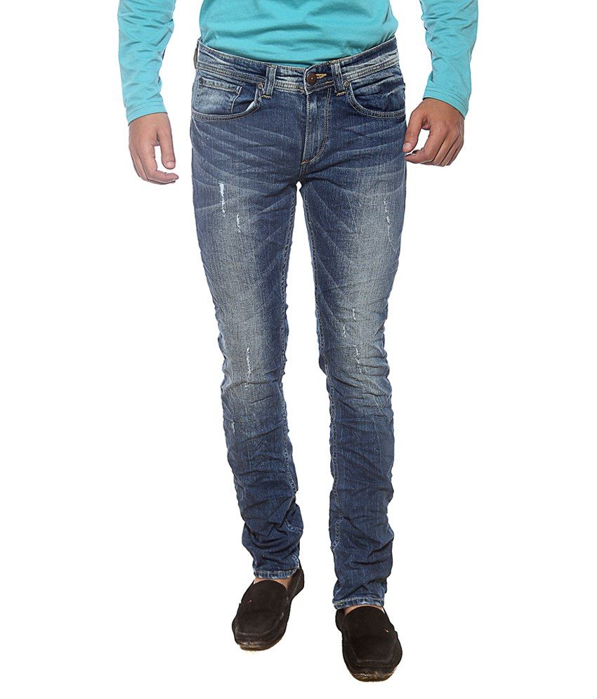 spykar slim men blue jeans