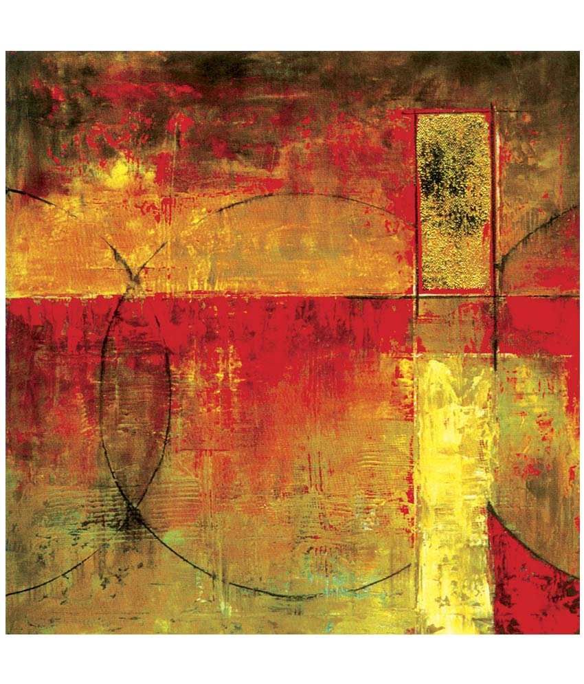 Faim Abstract Art Circle Of Life Canvas Print 22x22 Frameless