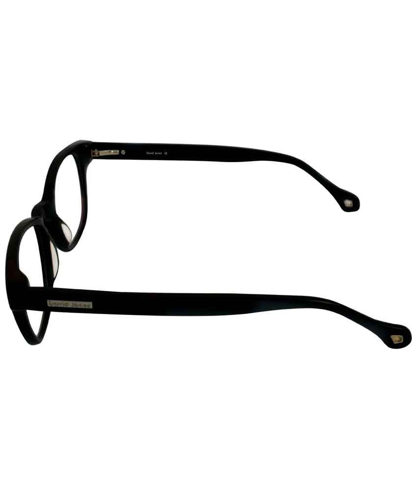 David Jones DJ3122 Designer Black Oval Unisex Eyeglasses Buy David