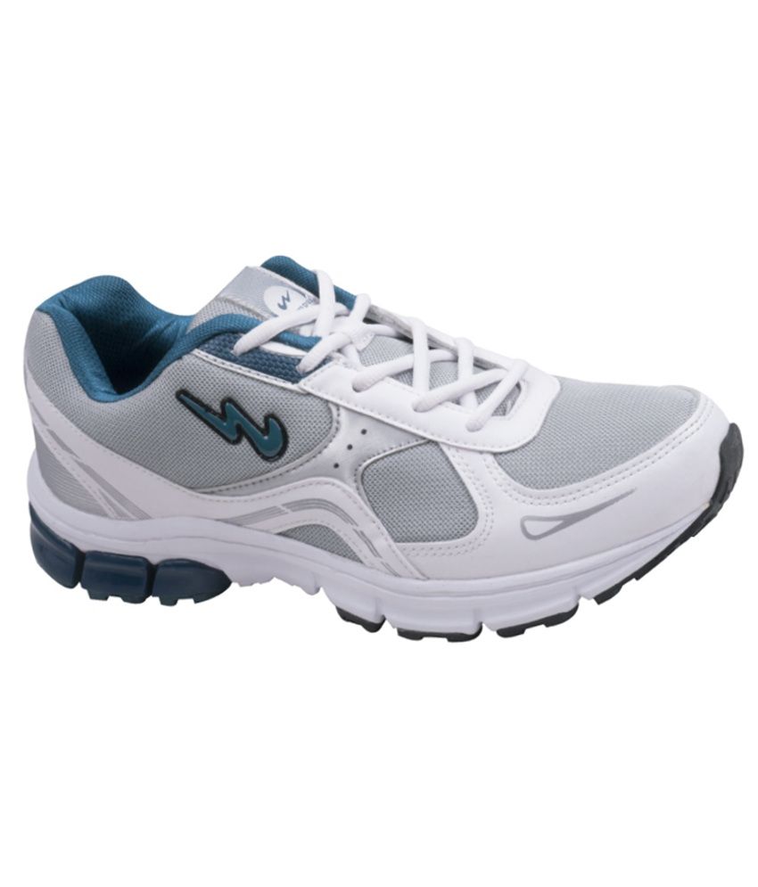 campus white sports shoes