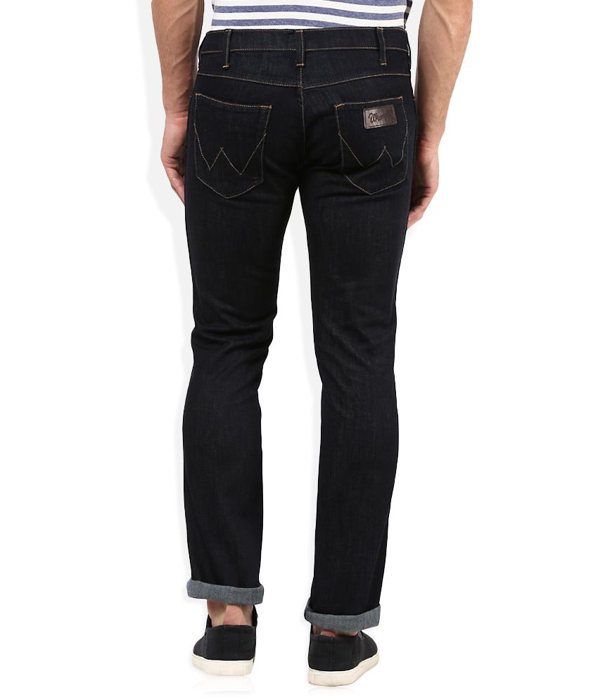 wrangler black jeans slim fit