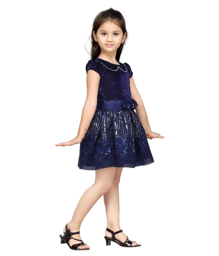 navy net dress