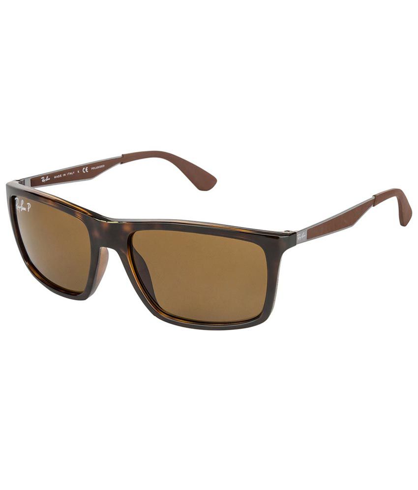 Ray-Ban RB4228 Brown Square Sunglass 
