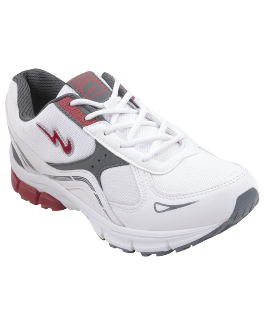 campus white sports shoes