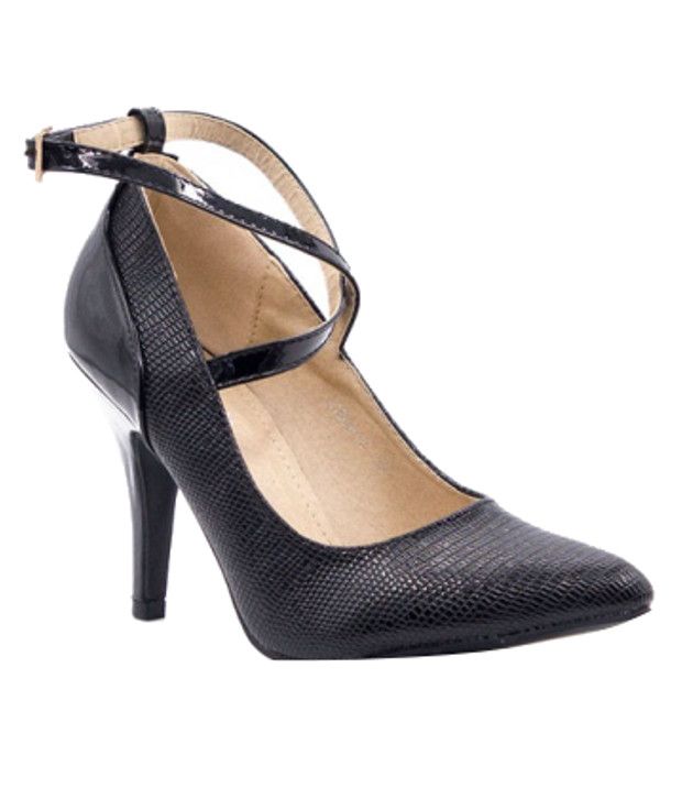 office black heeled sandals