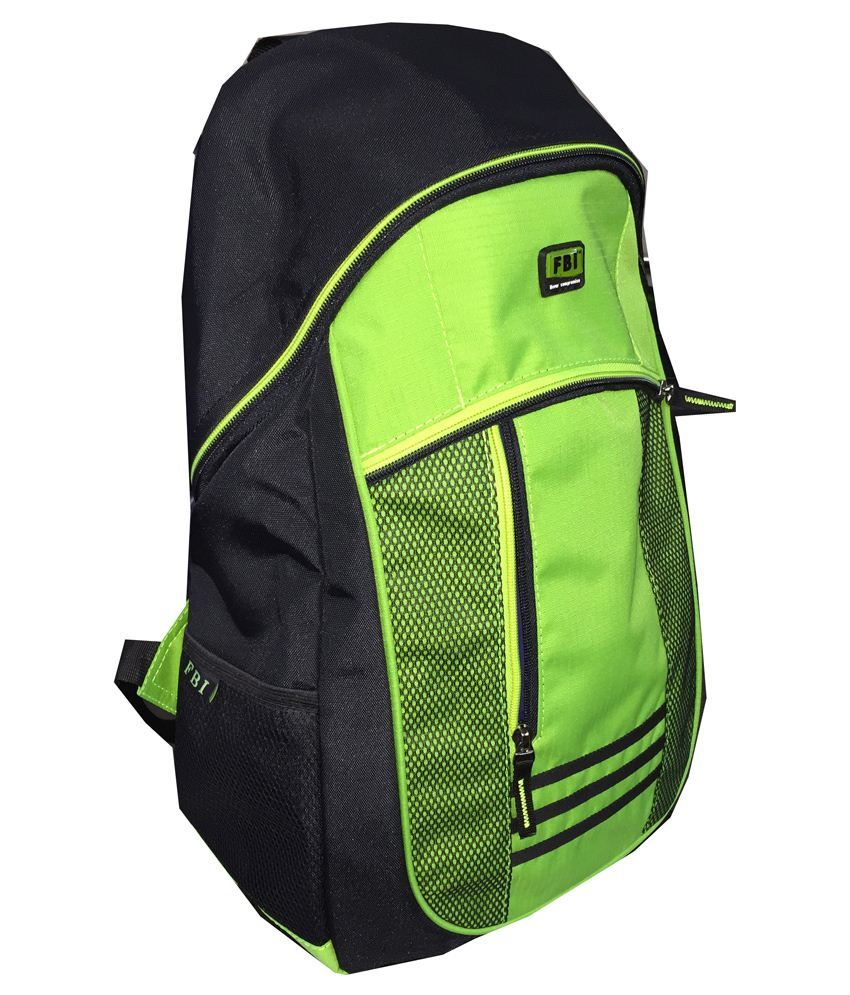 Fabco Polyester Backpack-Black & Green - Buy Fabco Polyester Backpack ...