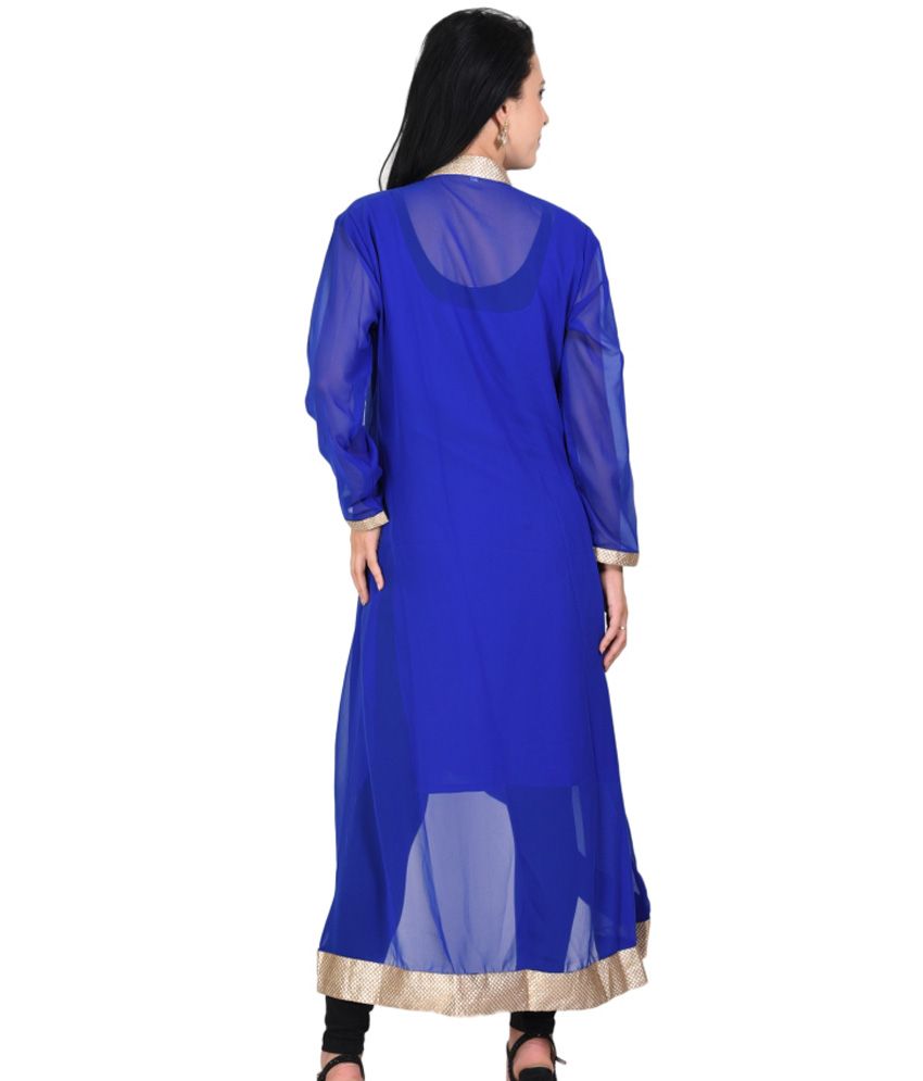  Kanak  Fashion Blue Faux Georgette Kurti  Buy Kanak  