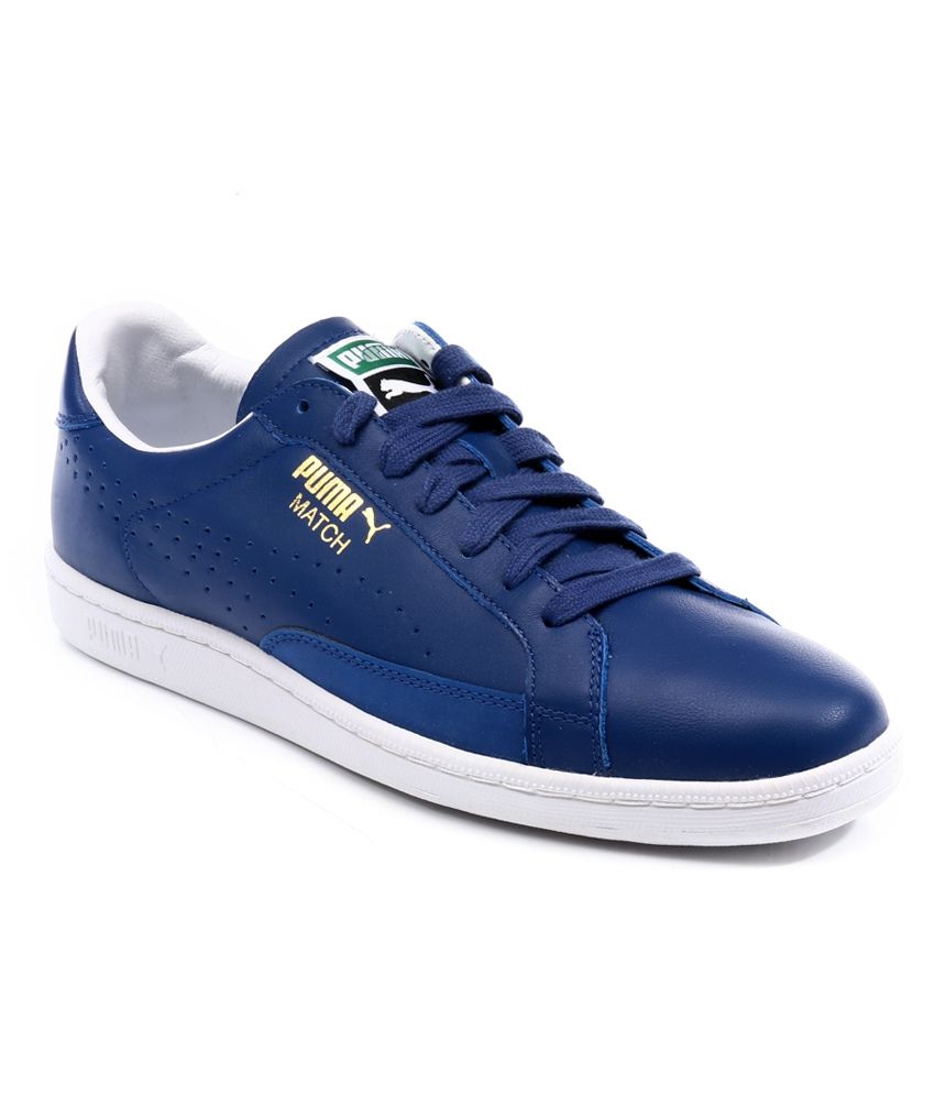 puma blue casual shoes