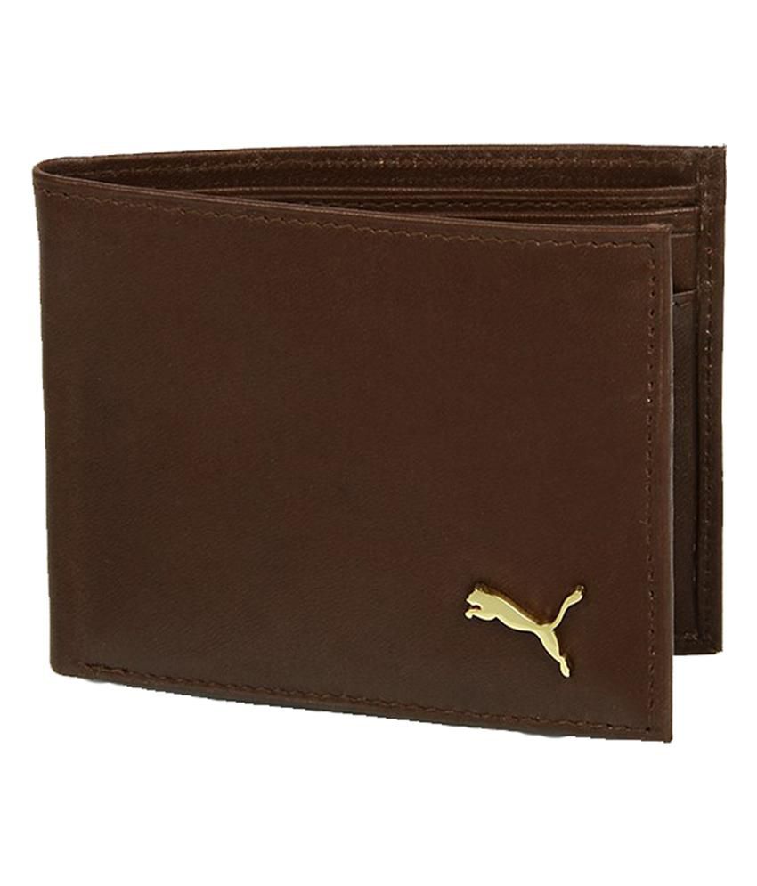Puma Brown Leather Wallet: Buy Online 