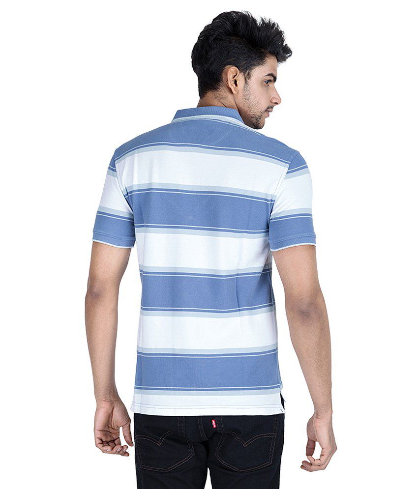 Levi'S Blue & White Striped Polo T Shirt - Buy Levi'S Blue & White Striped  Polo T Shirt Online at Low Price 