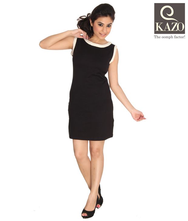 Kazo Elegant Black Dress Buy Kazo Elegant Black Dress Online at Best