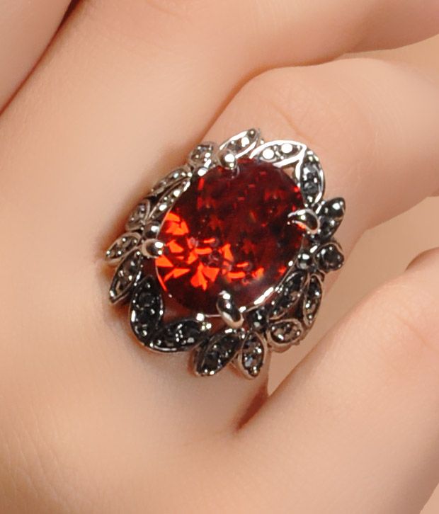 Sia Art Jewellery Imitation Finger Ring with Semi Precious