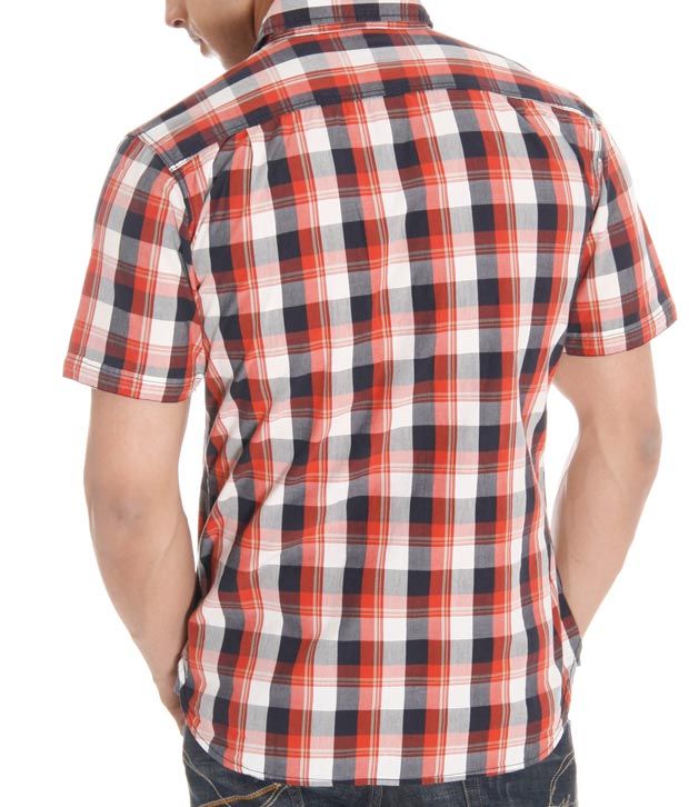 Levi's Red- White Checkered Shirt - Buy Levi's Red- White Checkered ...