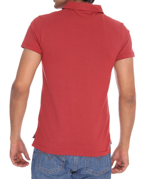 Levi's Red Polo T-Shirt - Buy Levi's Red Polo T-Shirt Online at Low ...