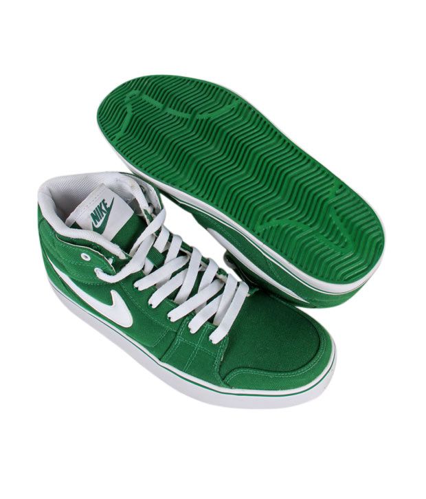 nike high ankle shoes green