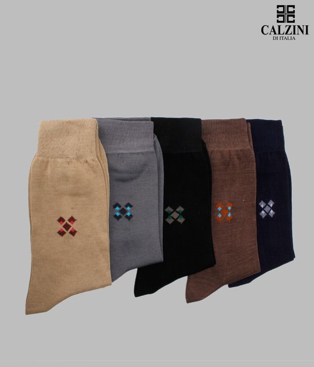 Calzini Diamond Motif Design Socks Buy Online At Low Price In India Snapdeal