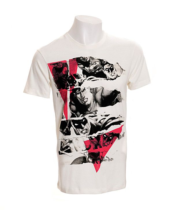 Bio World Dc Comics Off White T Shirt Buy Bio World Dc Comics