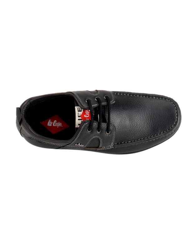 lee cooper men's leather boat shoes