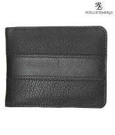 WalletsnBags Classy Black Textured Wallet