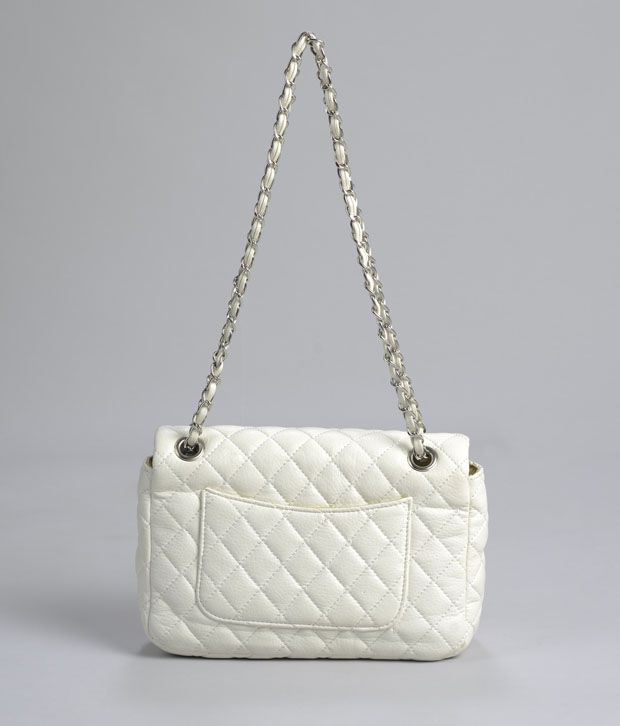 A-progeny Classy White Quilted Twist Sling Bag - Buy A-progeny Classy ...