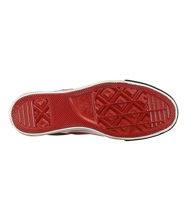 Converse Black & Red Checkered Unisex Sneakers - Buy Converse Black