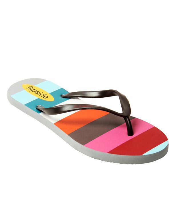 Flipside Boho Stripes Multi-colour Flip Flops Price in India- Buy ...