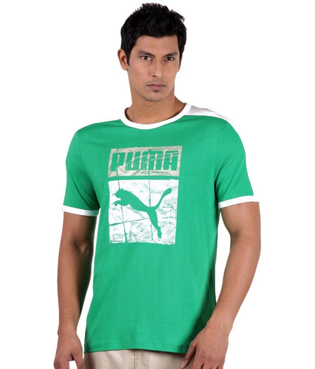green puma shirt