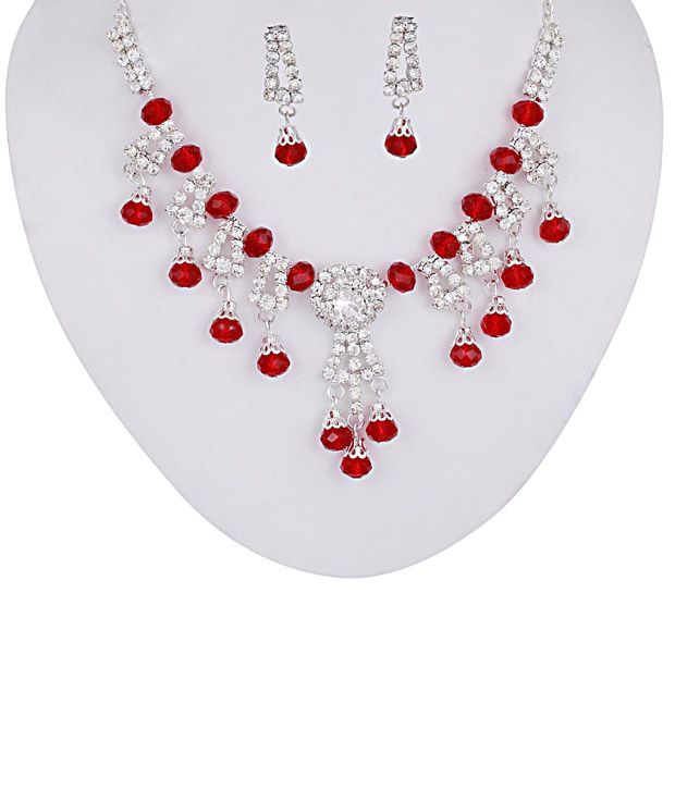 Sharnam Art Four Glittering Rhinestone Necklace Sets Combo Buy